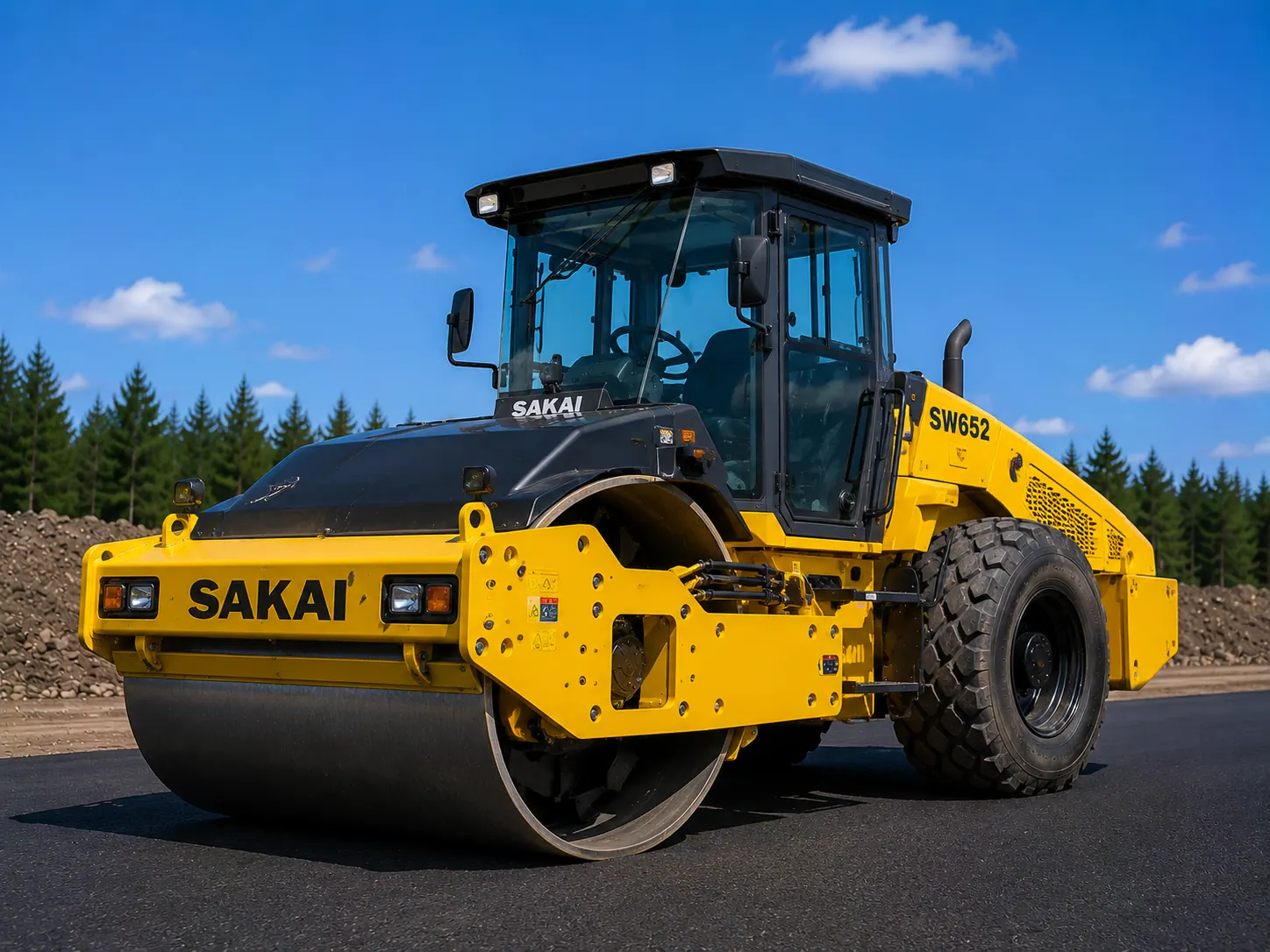 Асфальтовый каток Sakai SW652 в аренду